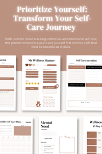 My Daily Glow Up Self Care Planner